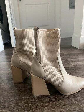 Steve Madden White Boots